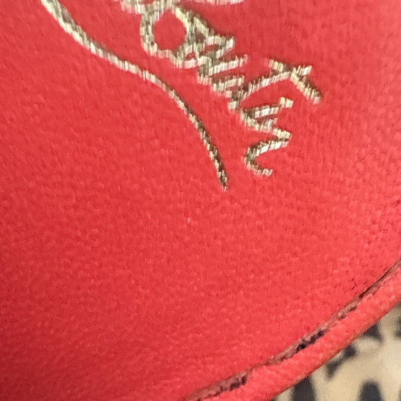 Christian Louboutin Red Strappy Platform Heels - Picture 3 of 4